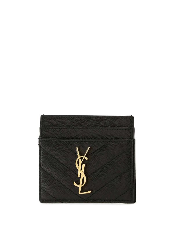 The Best Shops SAINT LAURENT: wallets & purses - Monogram Quilted Card Holder
