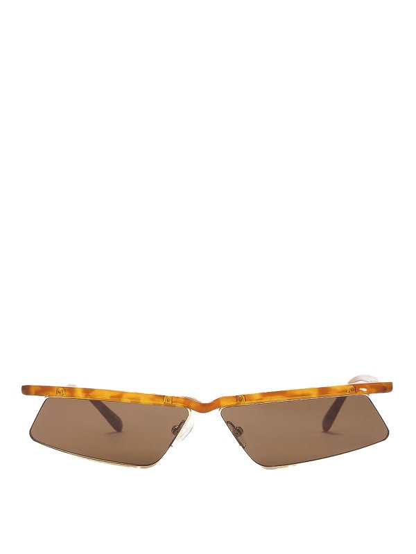 The Attico: Lunettes de soleil - Lunettes De Soleil - Marron
