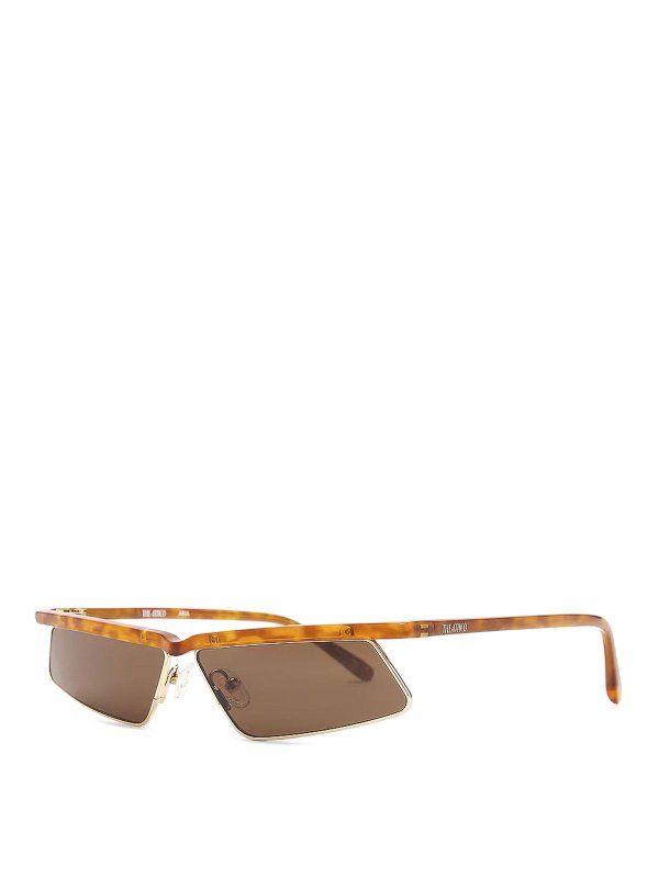 The Attico: Lunettes de soleil online - Lunettes De Soleil - Marron
