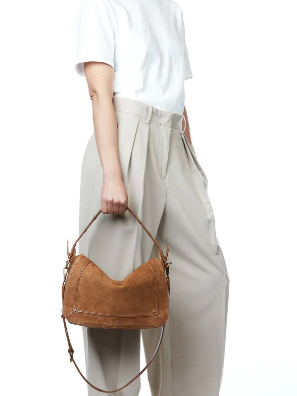 JÉRÔME DREYFUSS: cross body bags online - Pepito Large Suede Bag