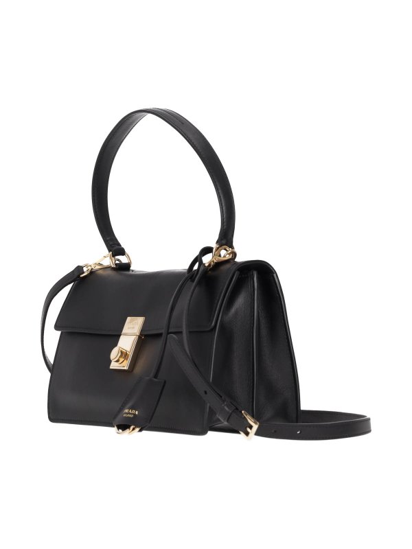 Medium Leather Shoulder Bag shop online: PRADA
