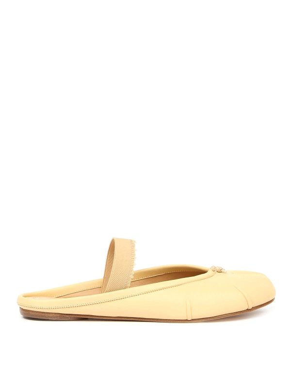 Maison Margiela: フラットシューズ - フラットシューズ - ベージュ