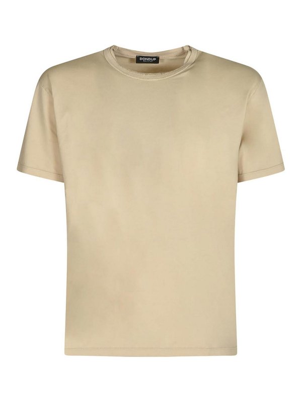 DONDUP: T-shirts - T-Shirt - Beige