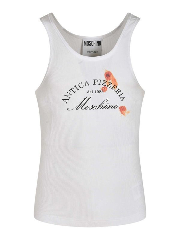 MOSCHINO: Tops & Débardeurs - Top - Noir