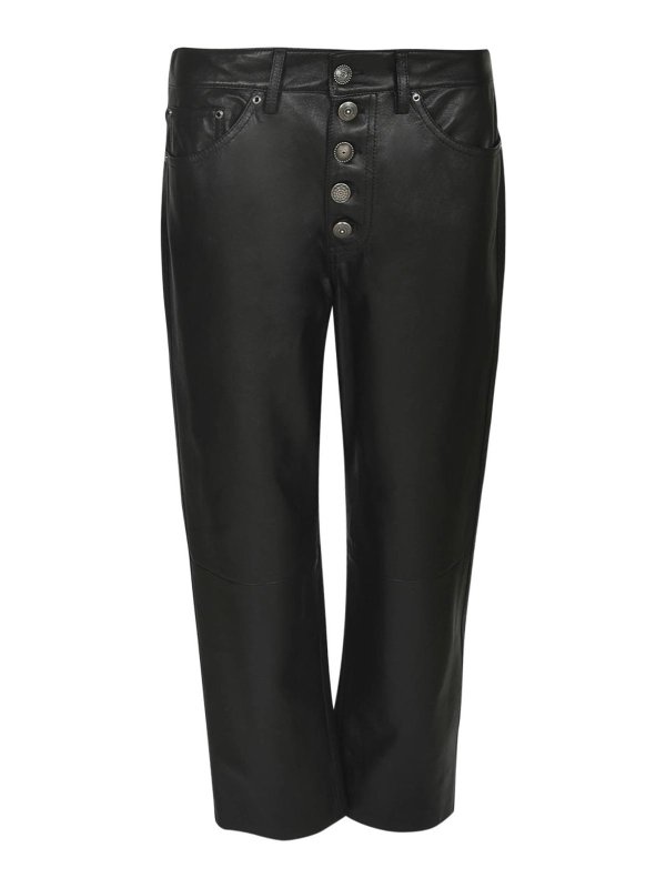 DONDUP: Jeans à jambe droite - Jean Droit - Noir