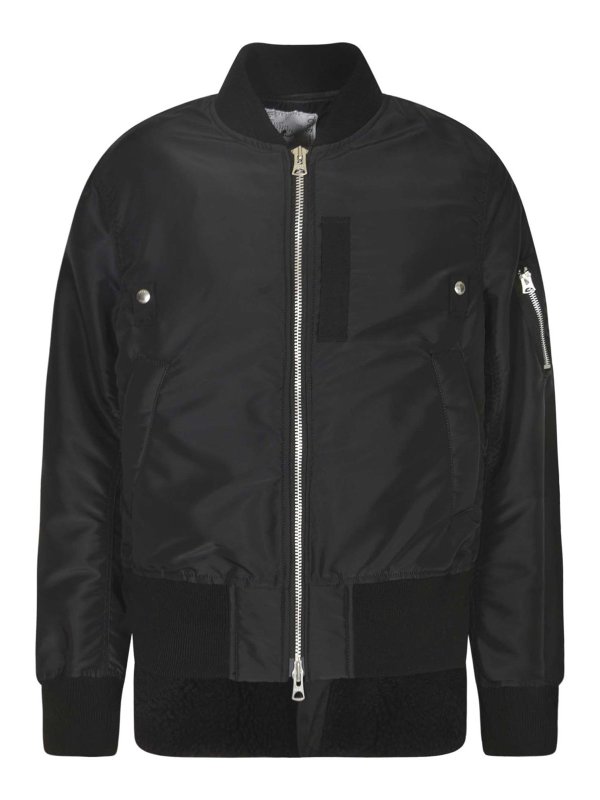 Sacai: Manteaux courts - Manteau Court - Noir