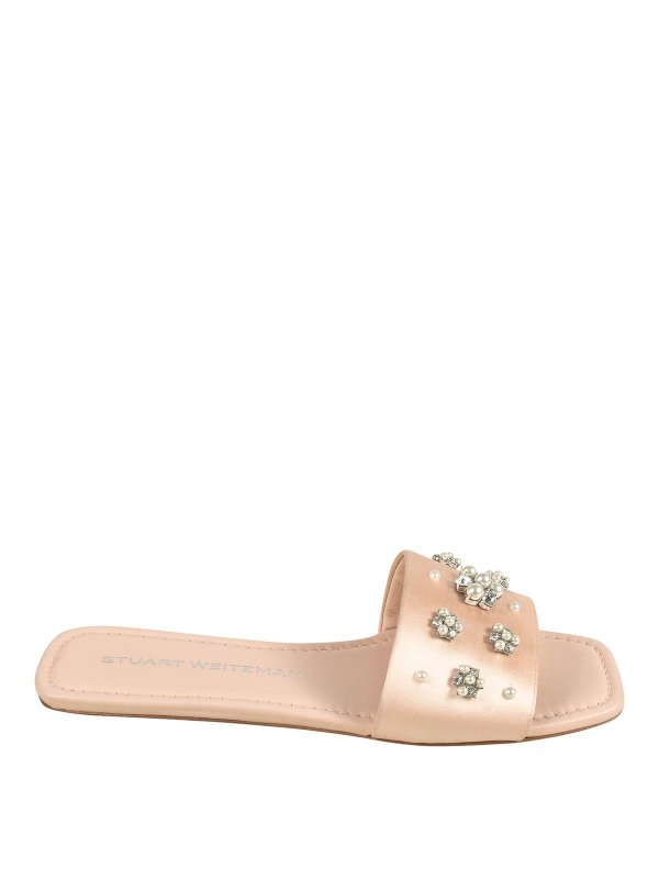 Stuart Weitzman: Sandalias - Sandalias - Color Carne Y Neutral