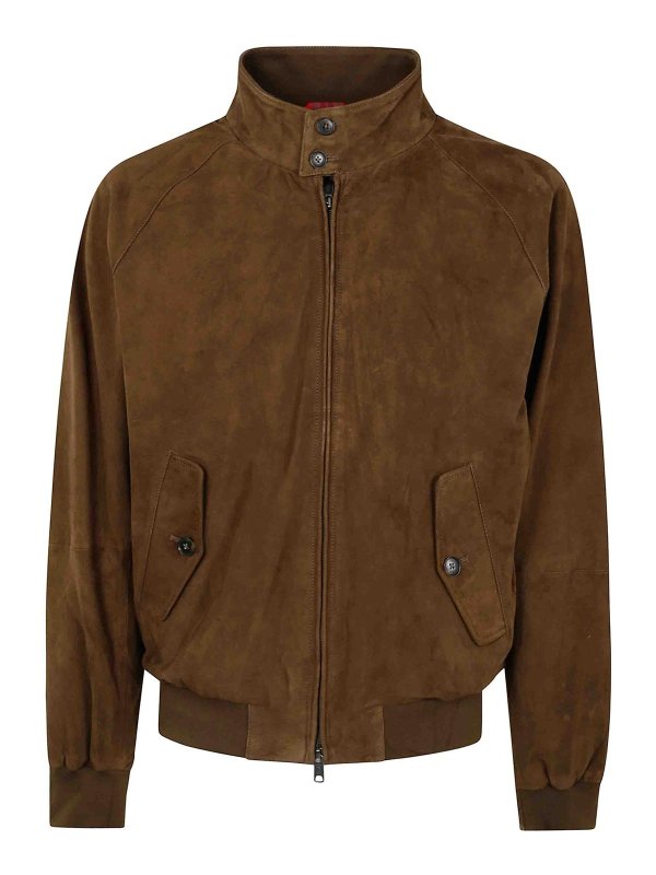 BARACUTA: leather jacket - Suede Sport Jacket
