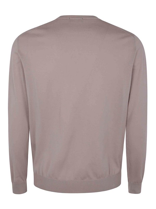 DRUMOHR: Suéteres con cuello pico online - Suéter Cuello Redondo - Blanco