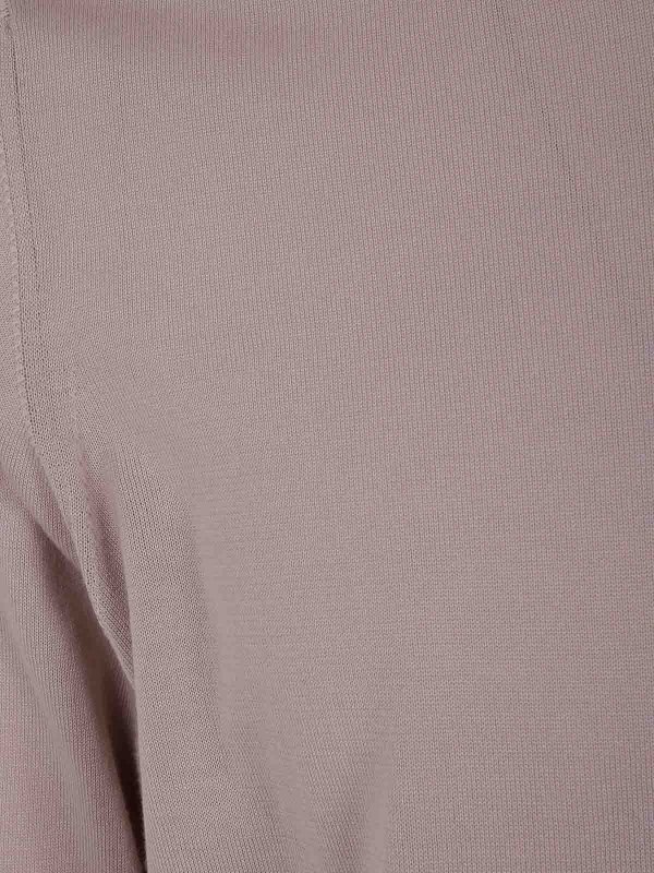 The Best Shops DRUMOHR: Suéteres con cuello pico - Suéter Cuello Redondo - Blanco