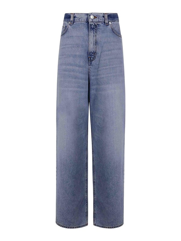 HAIKURE: ブーツカットジーンズ - ブーツカットジーンズ - ブルー