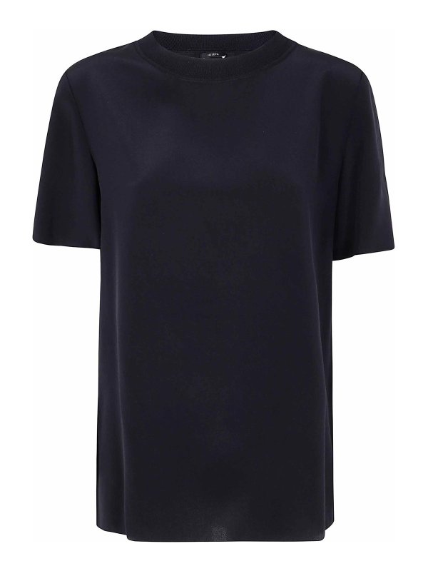 Joseph Rubin Blouse Crepe de Soie - Black - Women