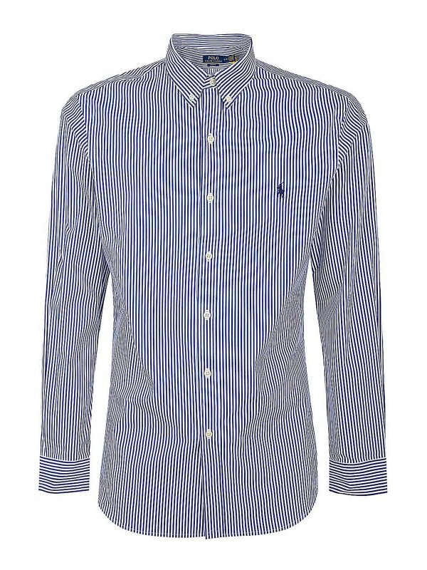 POLO RALPH LAUREN: シャツ - シャツ - ブルー