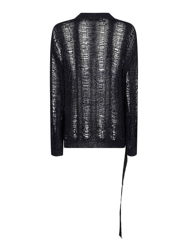 ANN DEMEULEMEESTER: Col bateau online - Pull Col Bateau - Noir