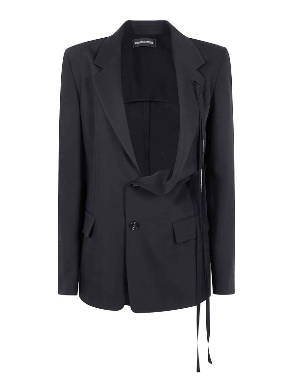 ANN DEMEULEMEESTER: Vestes casuals - Veste Casual - Noir