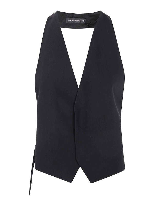 ANN DEMEULEMEESTER: Westen - Weste - Schwarz