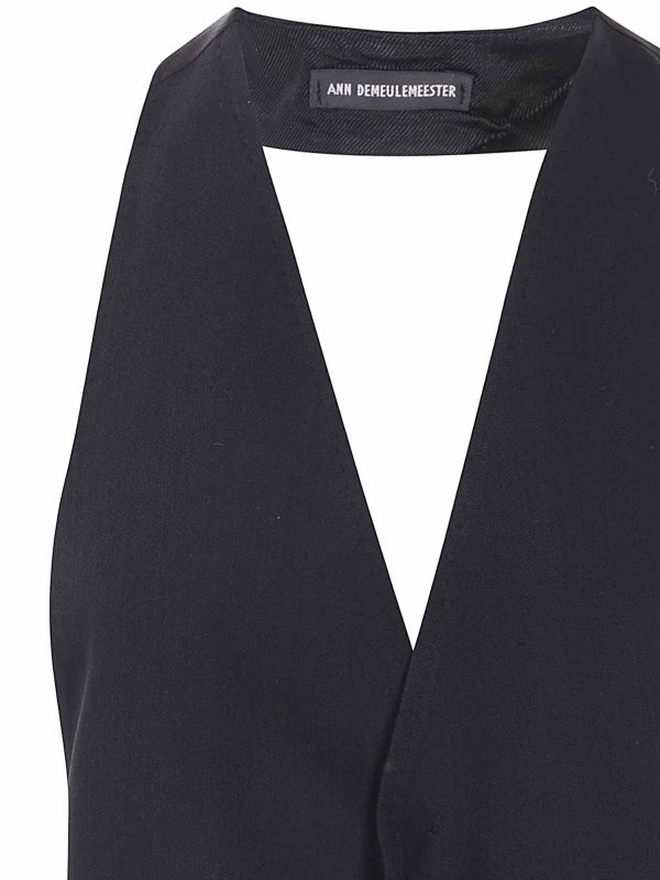 The Best Shops ANN DEMEULEMEESTER: Westen - Weste - Schwarz