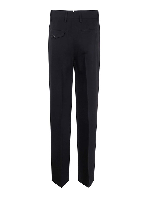 ANN DEMEULEMEESTER: casual trousers online - Maaike Flared Leg Comfort Trousers Viscose