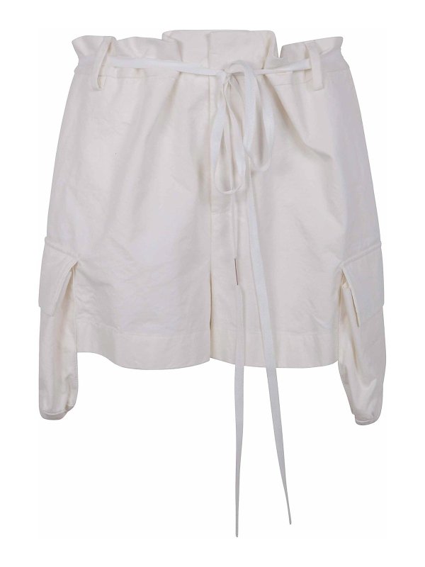 ANN DEMEULEMEESTER: pantaloni shorts - Pantaloncini da carico Nadina Cotone