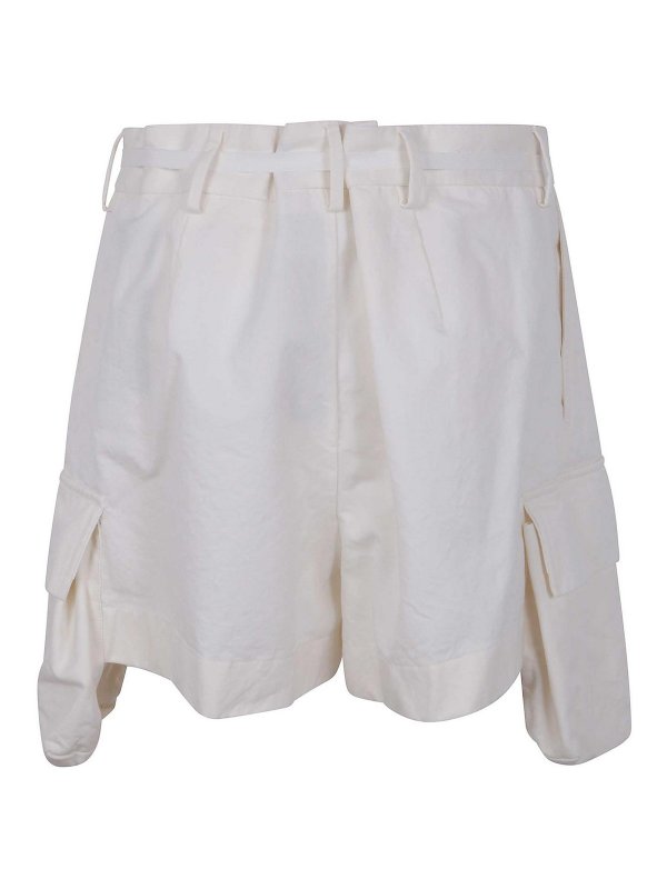 ANN DEMEULEMEESTER: pantaloni shorts online - Pantaloncini da carico Nadina Cotone
