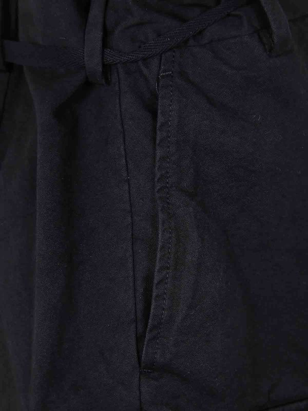 The Best Shops ANN DEMEULEMEESTER: Trousers Shorts - Nadina Cargo Shorts Natural Wash Cotton