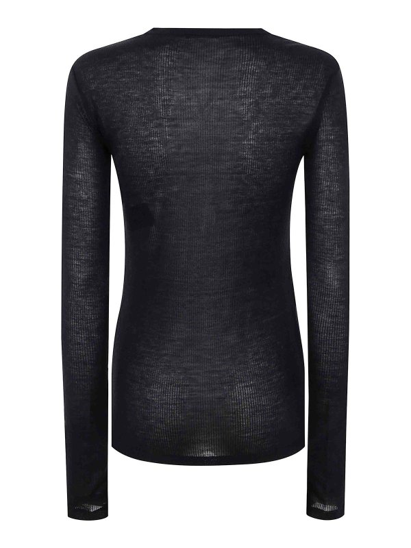 ANN DEMEULEMEESTER: t-shirts online - Fiene Slim Fit Long Sleeves T-Shirt Viscose