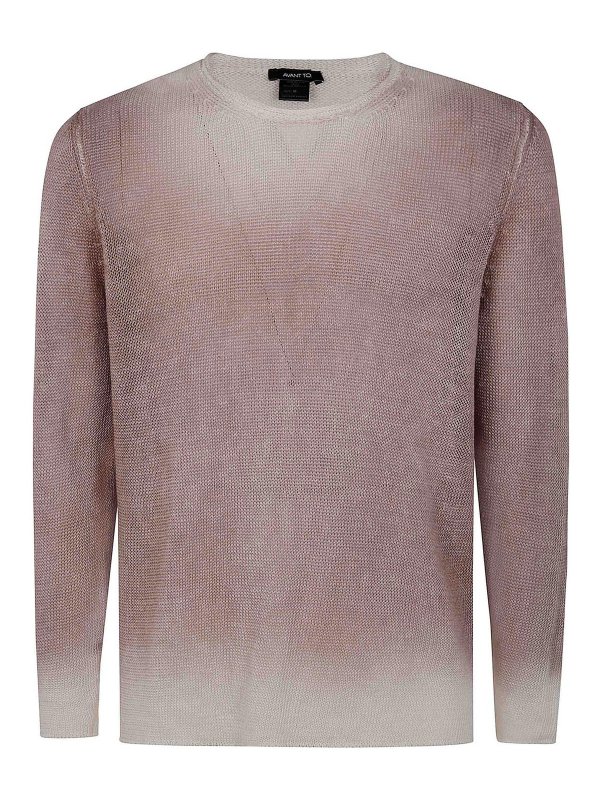AVANT-TOI: crew necks - Gradient Effect Round Neck Pullover