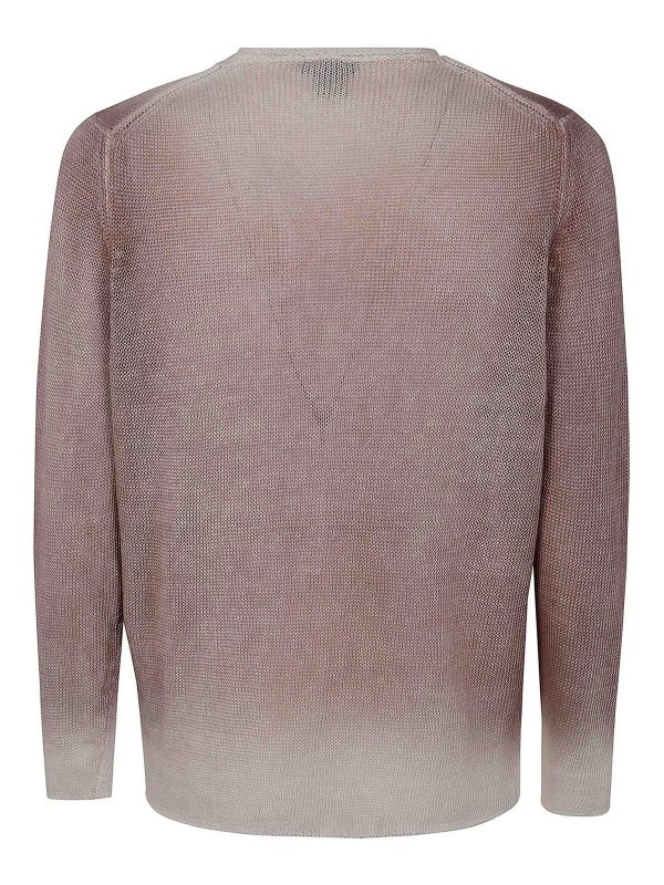 AVANT-TOI: crew necks online - Gradient Effect Round Neck Pullover
