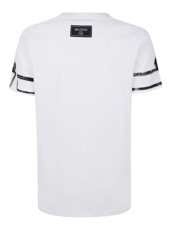 Balmain: Camisetas online - Camiseta - Blanco