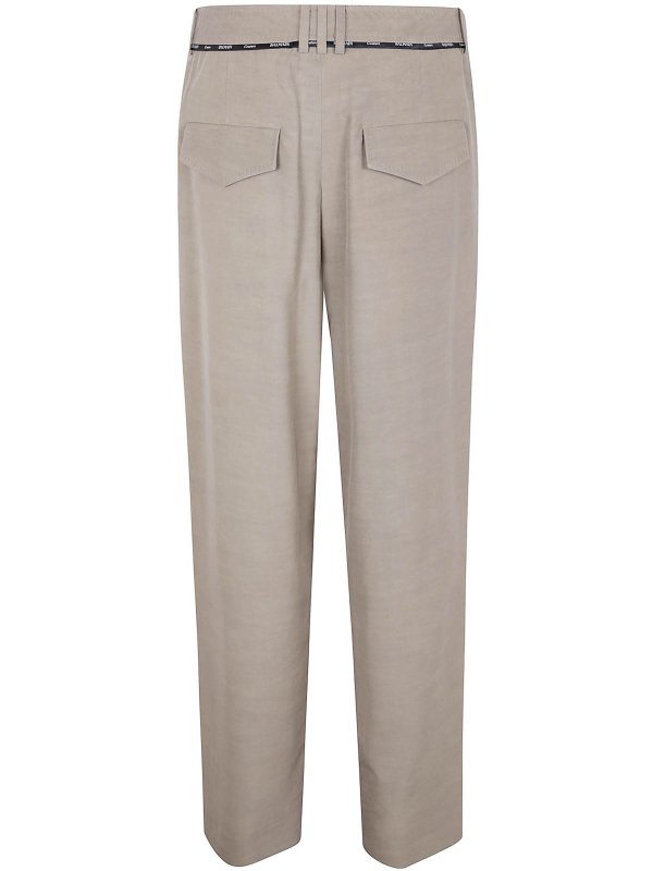 Balmain: テーラードトラウザー online - テーラードパンツ - グレー