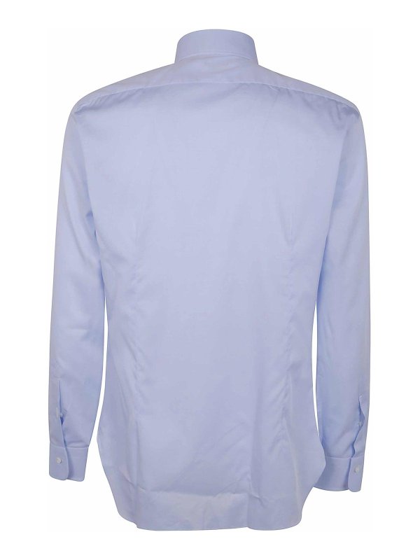 Tシャツ・カットソー BARBA SS25 CLASSIC COTTON VUOILE SHIRT (I1U13P0147033U 02) Barba Classic Cotton Vuoile Shirt - White - Men
