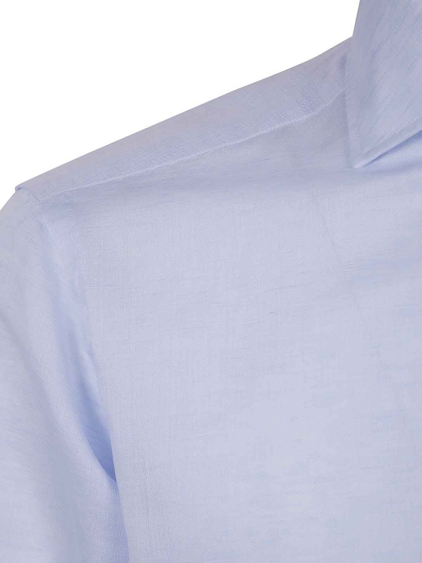 The Best Shops BARBA: shirts - Classic Cotton Linen Shirt