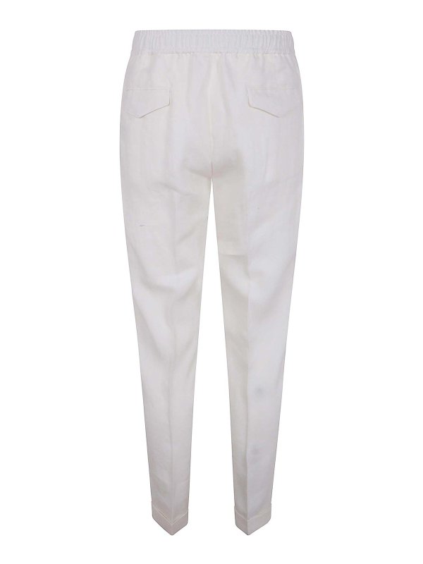 BARBA: Pantalons casual online - Pantalons Décontractés - Blanc