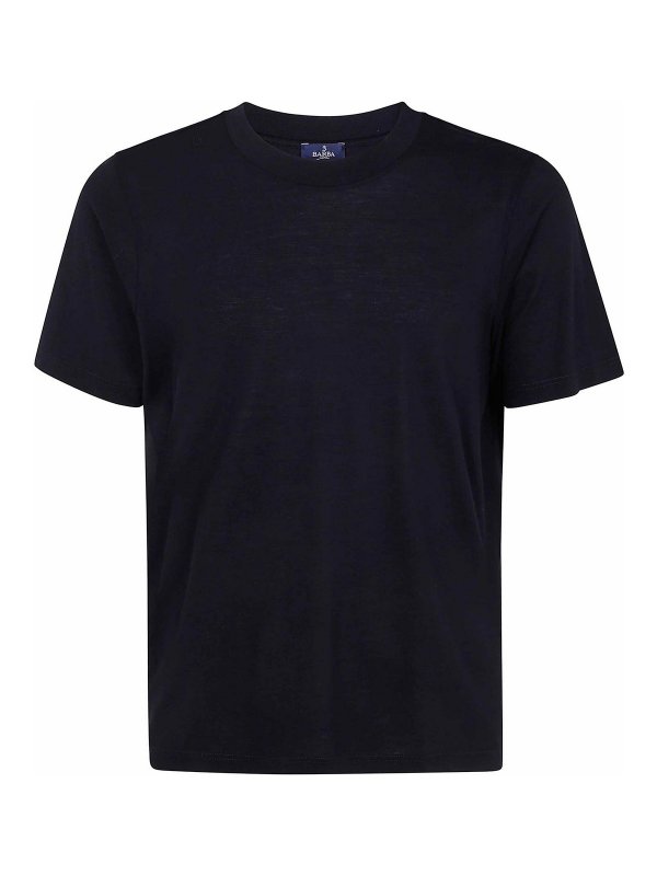 BARBA: t-shirts - English Round Neck T-Shirt