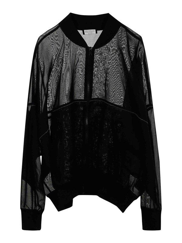 BRUNELLO CUCINELLI: カジュアルジャケット - カジュアルジャケット - 黒