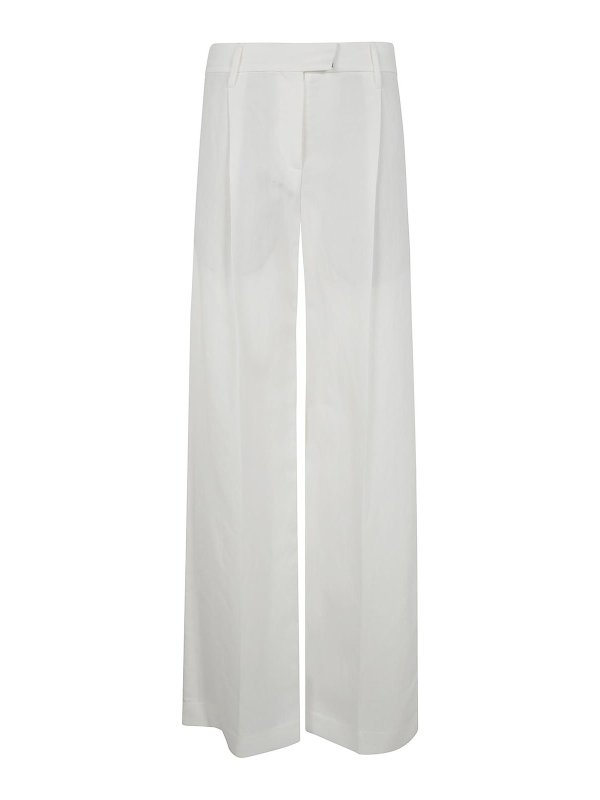 BRUNELLO CUCINELLI: カジュアルトラウザー - カジュアルパンツ - 白
