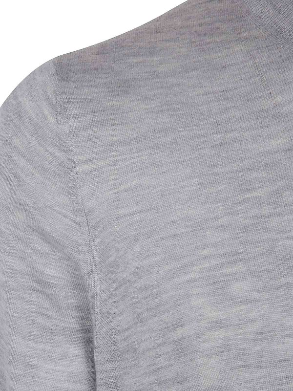 The Best Shops BRUNELLO CUCINELLI: Suéteres con cuello pico - Suéter Cuello Redondo - Gris