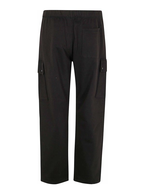 C.P. COMPANY: tracksuit bottoms online - Diagonal Raised Fleece Cargo Sweatpants