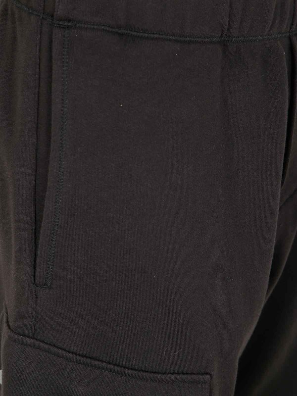 The Best Shops C.P. COMPANY: tracksuit bottoms - Diagonal Raised Fleece Cargo Sweatpants