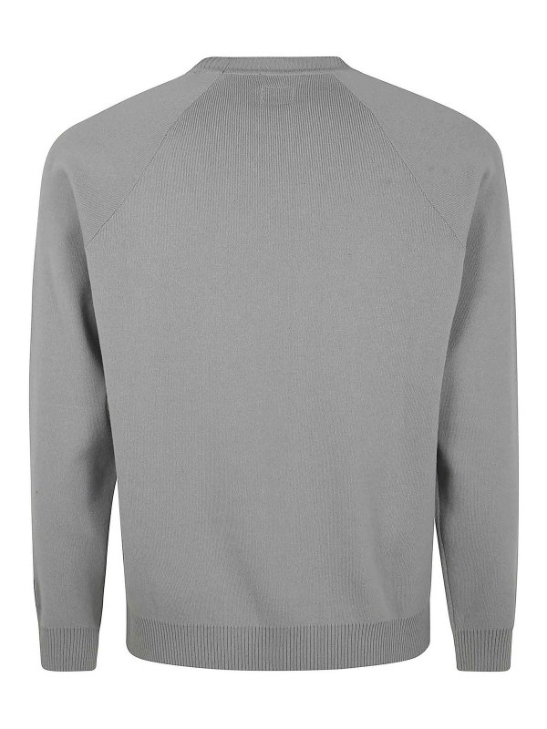 C.P. COMPANY: Pull col rond online - Pull Col Rond - Orange