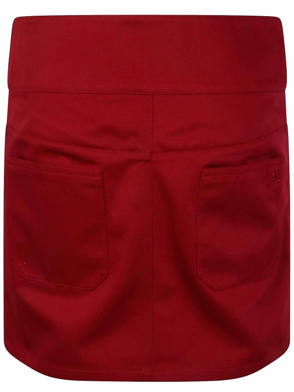 Courreges: mini skirts online - Mini Skirt Belted Polycotton