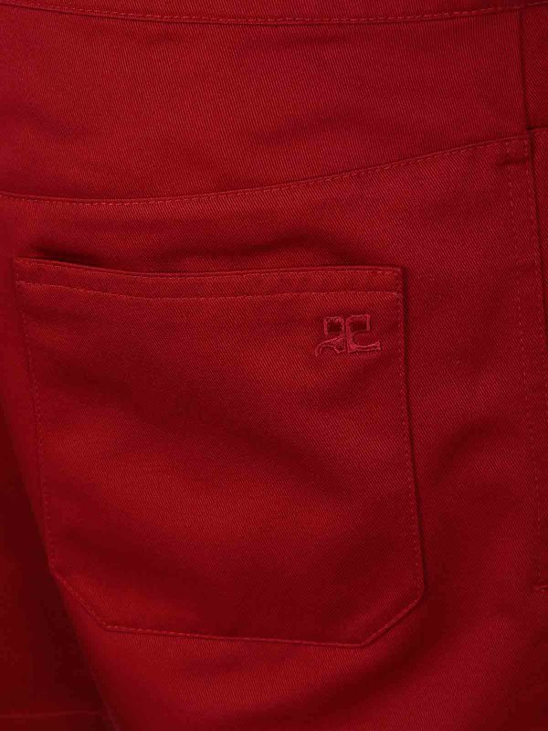 The Best Shops Courreges: mini skirts - Mini Skirt Belted Polycotton