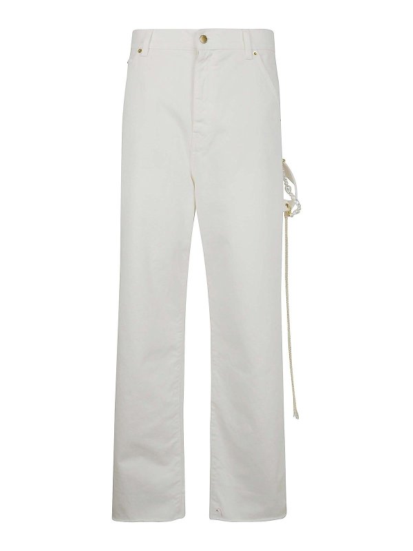 DARKPARK: Jeans à jambe droite - Jean Droit - Blanc