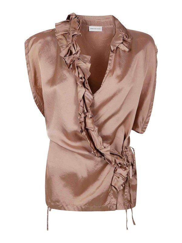 DRIES VAN NOTEN: Blusen - Bluse - Grau