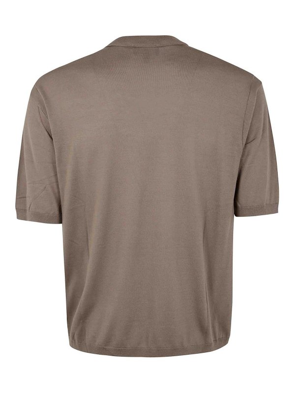 EMPORIO ARMANI: Suéteres con cuello pico online - Suéter Cuello Redondo - Marrón