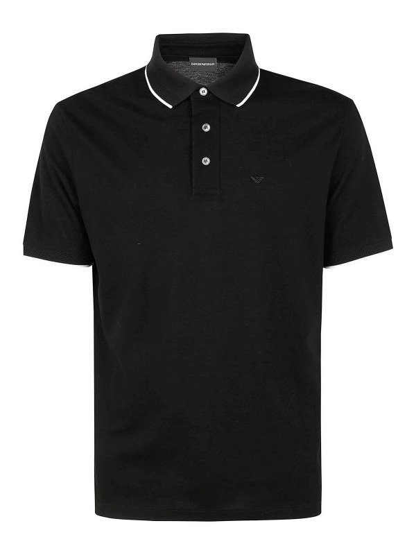 EMPORIO ARMANI: ポロシャツ - ポロシャツ - 黒