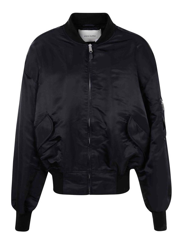 ENTIRE STUDIOS: ボンバージャケット - ボンバージャケット - 黒
