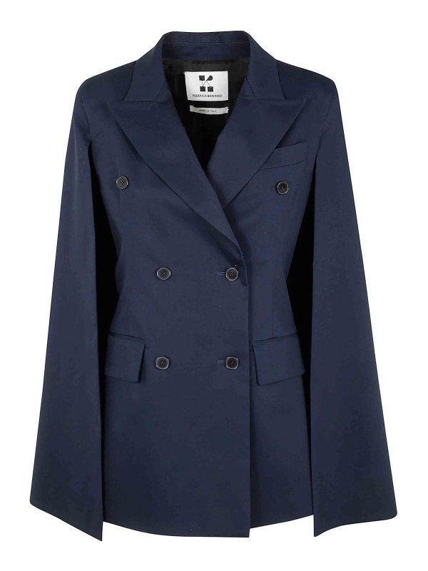 FEDERICA BONIFACI: Vestes casuals - Veste Casual - Bleu