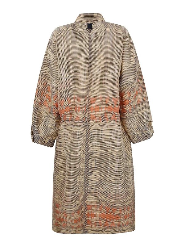 GIORGIO ARMANI: short coats online - Tiger jacquard cane coat