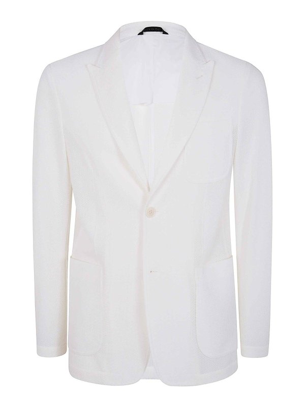GIORGIO ARMANI: Blazer - Blazer - Weiß